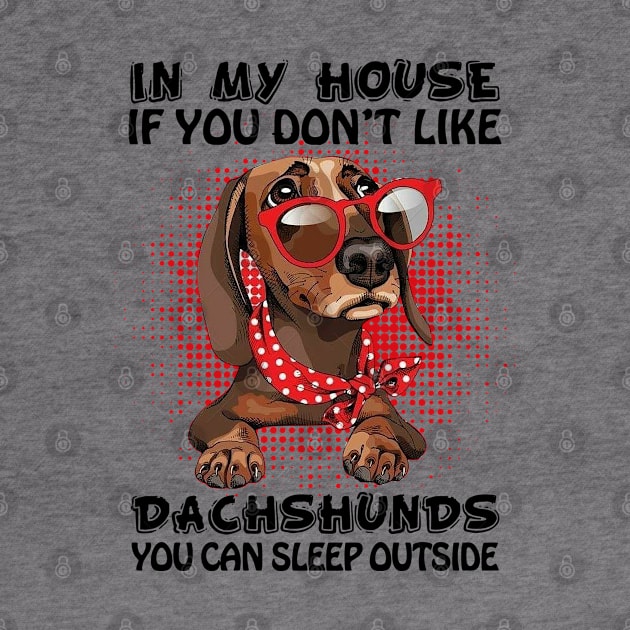 In My House If You Don_t Like Dachshunds Lover Gift by HomerNewbergereq